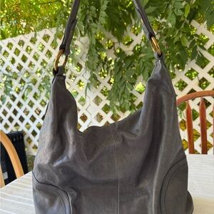 Frye Gray Hobo Bag with Minimalist Design